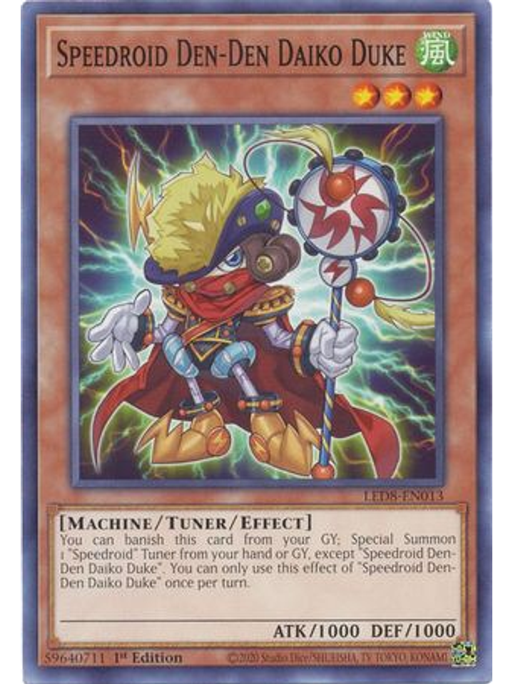 Speedroid Den-Den Daiko Duke - LED8-EN013 - Common 1st Edition 1