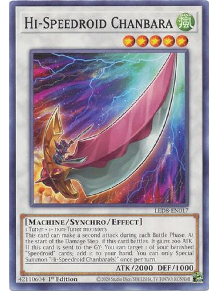 Hi-Speedroid Chanbara - LED8-EN017 - Common 1st Edition 1