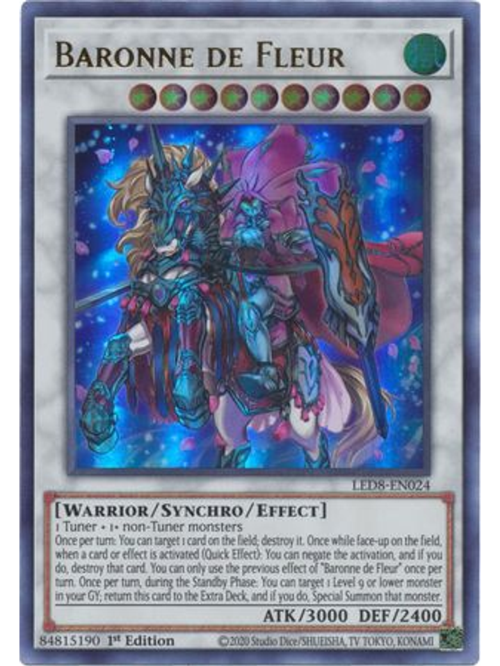 Baronne de Fleur - LED8-EN024 - Ultra Rare 1st Edition 1