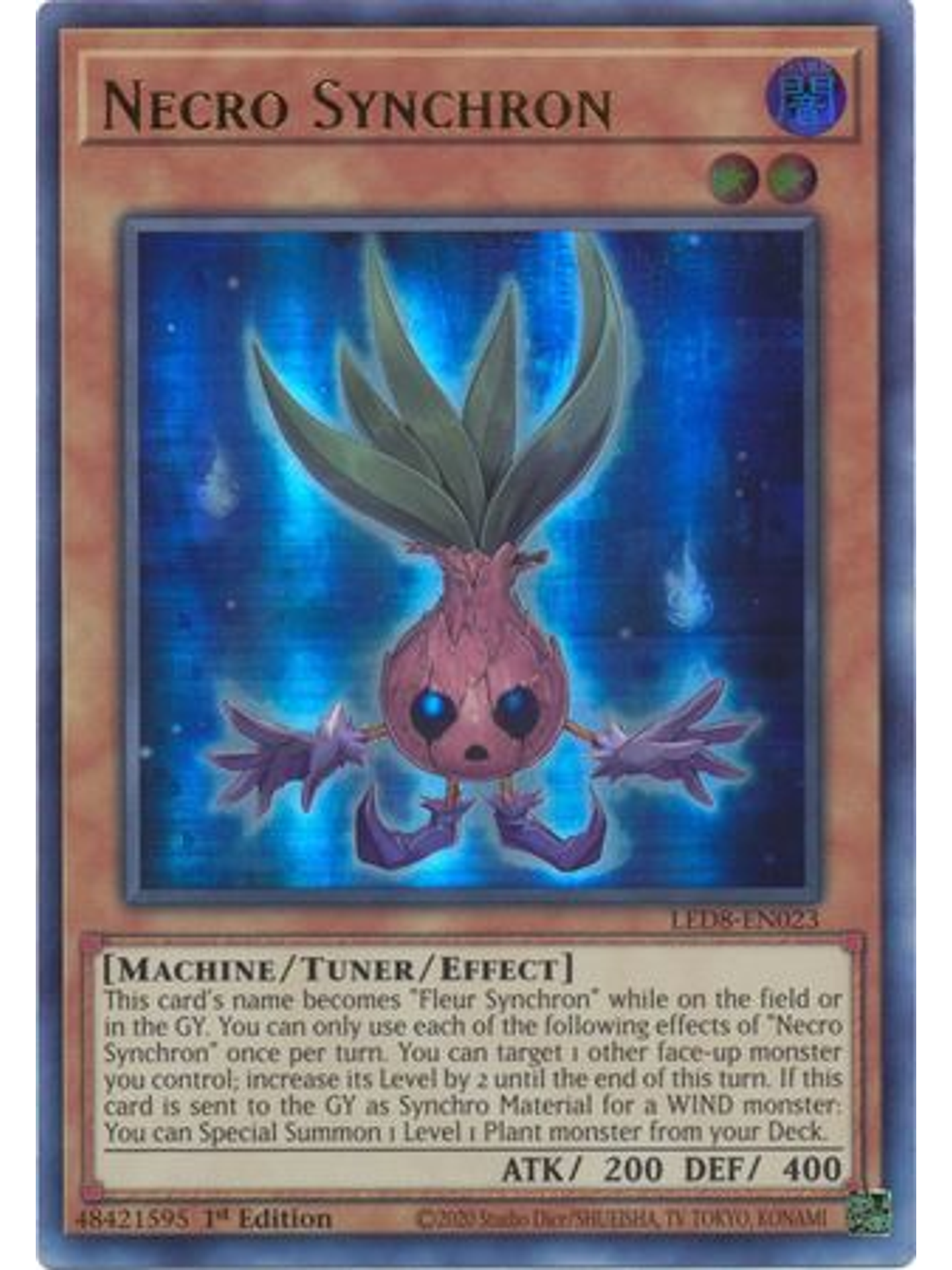 Necro Synchron - LED8-EN023 - Ultra Rare 1st Edition 1