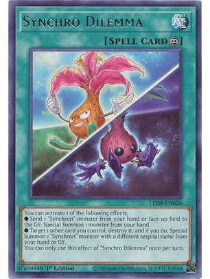 Synchro Dilemma - LED8-EN026 - Rare 1st Edition
