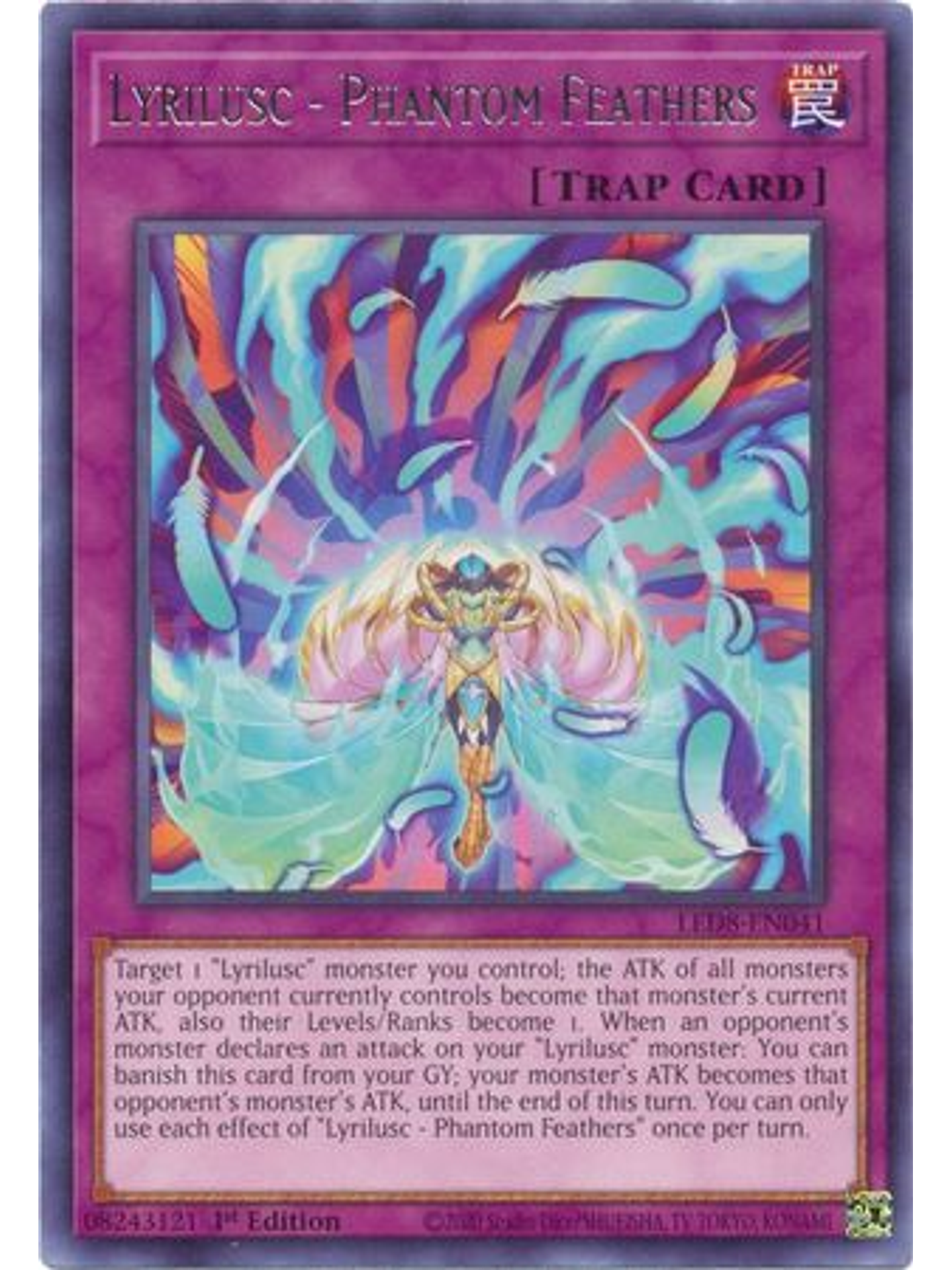 Lyrilusc - Phantom Feathers - LED8-EN041 - Rare 1st Edition 1