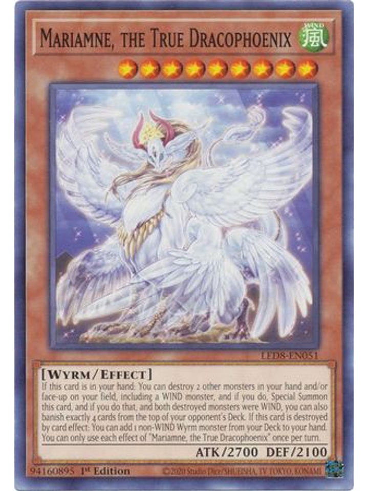 Mariamne, the True Dracophoenix - LED8-EN051 - Common 1st Edition 1
