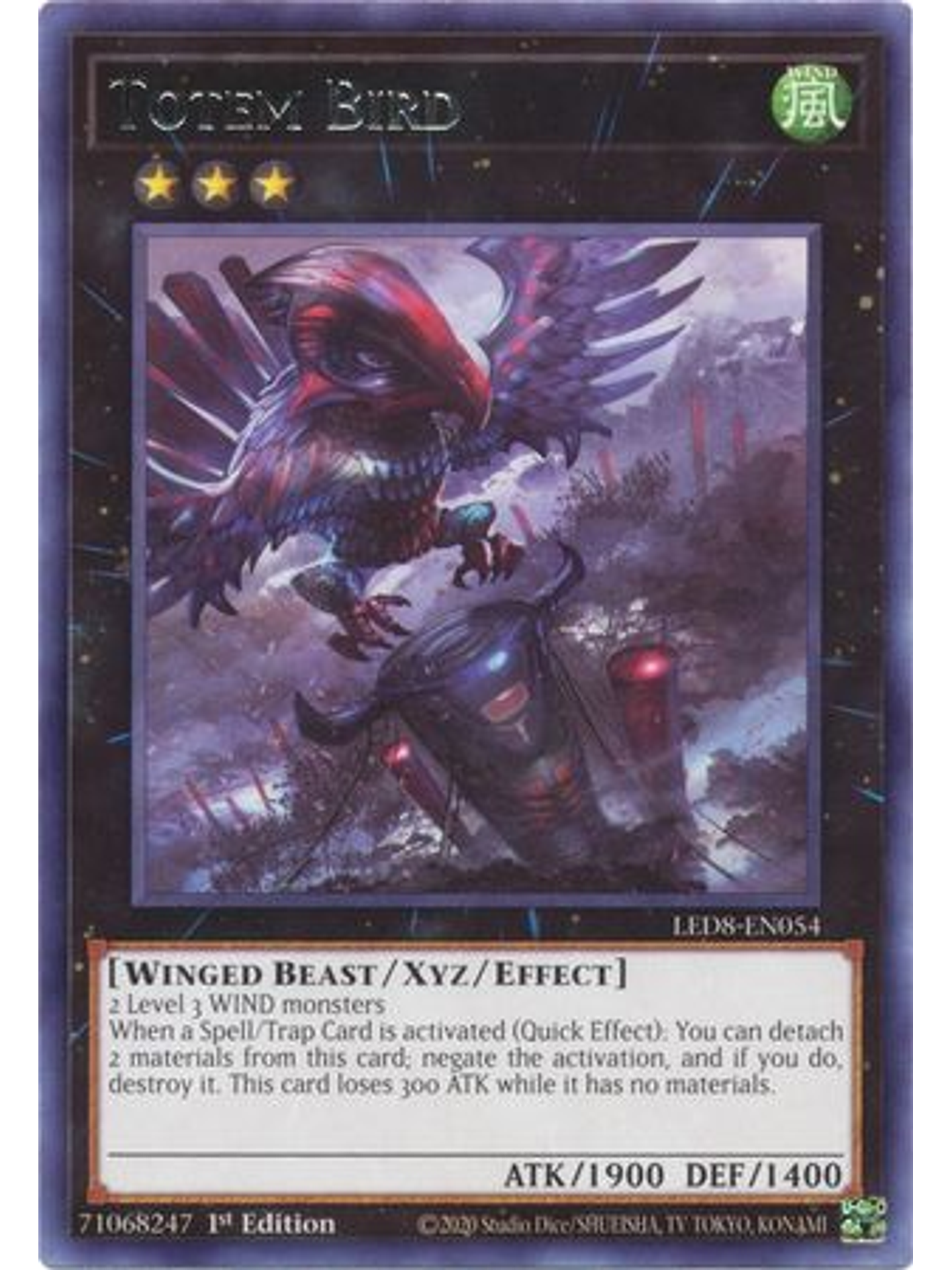 Totem Bird - LED8-EN054 - Rare 1st Edition 1