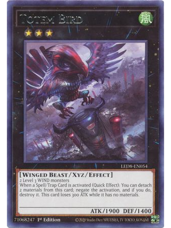 Totem Bird - LED8-EN054 - Rare 1st Edition 1