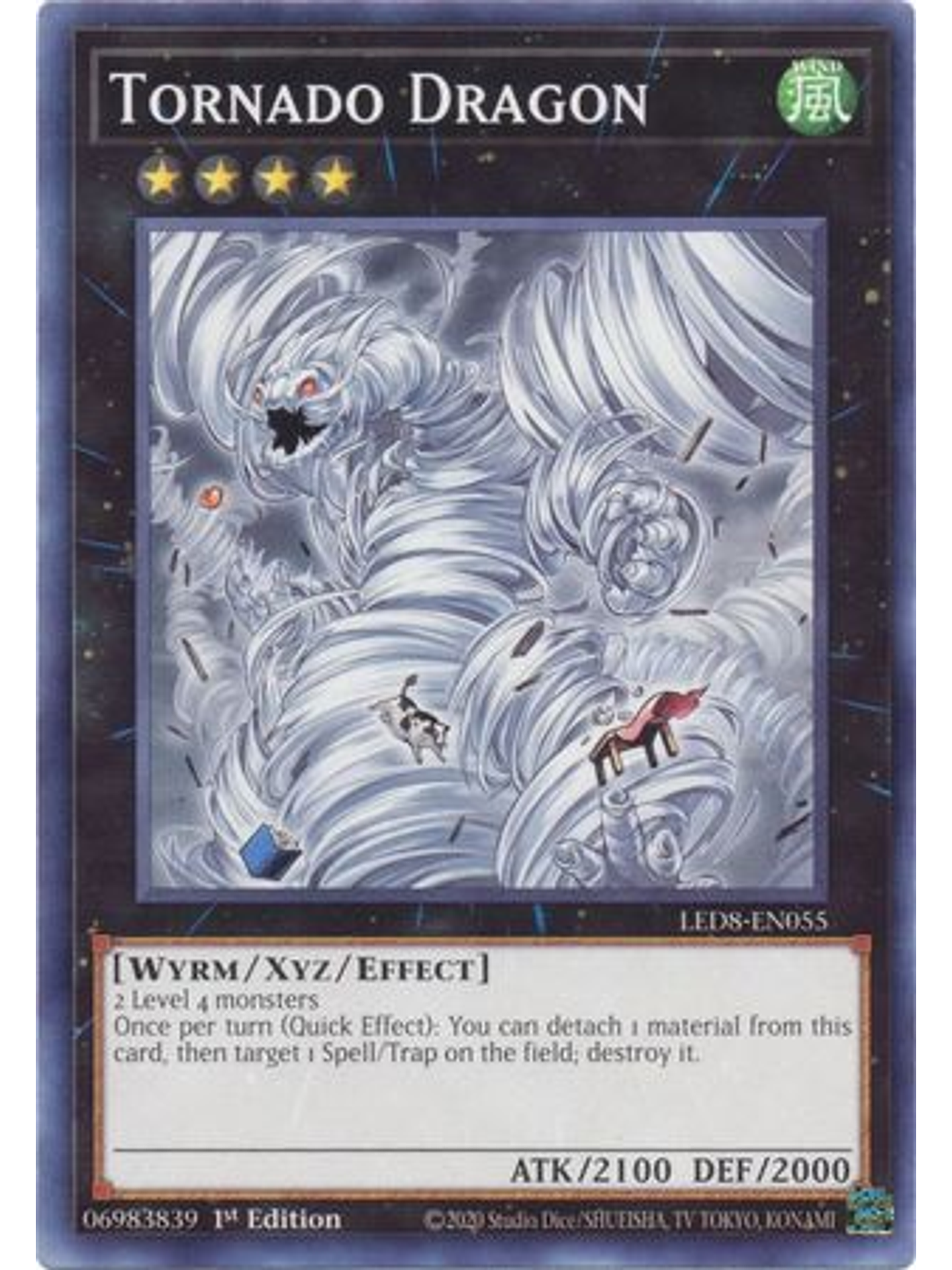 Tornado Dragon - LED8-EN055 - Common 1st Edition 1