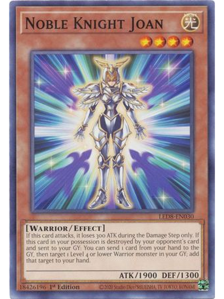 Noble Knight Joan - LED8-EN030 - Common 1st Edition 1