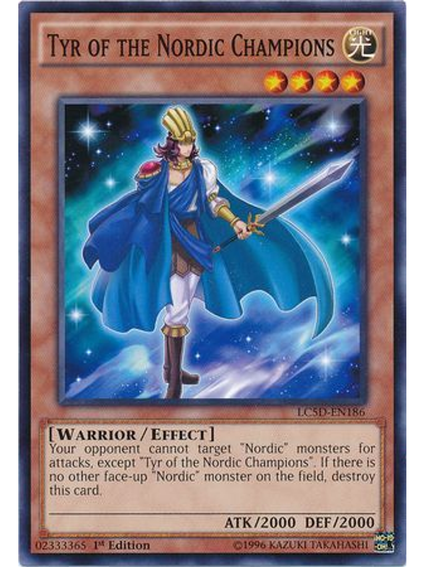 Tyr of the Nordic Champions - LC5D-EN186 - Common 1st Edition 1