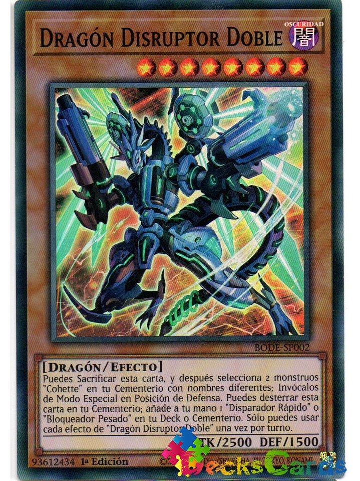 Double Disruptor Dragon - BODE-EN002 - Super Rare 1st Edition  1