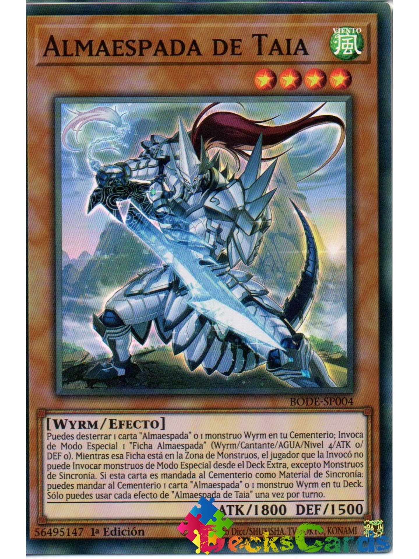 Swordsoul of Taia - BODE-EN004 - Super Rare 1st Edition 1