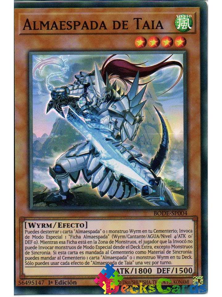 Swordsoul of Taia - BODE-EN004 - Super Rare 1st Edition 1