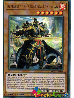 Swordsoul Strategist Longyuan - BODE-EN005 - Ultra Rare 1st Edition