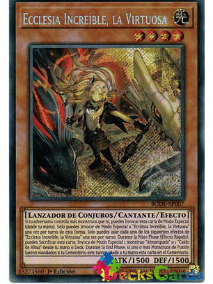 Incredible Ecclesia, the Virtuous - BODE-EN007 - Starlight Rare 1st Edition