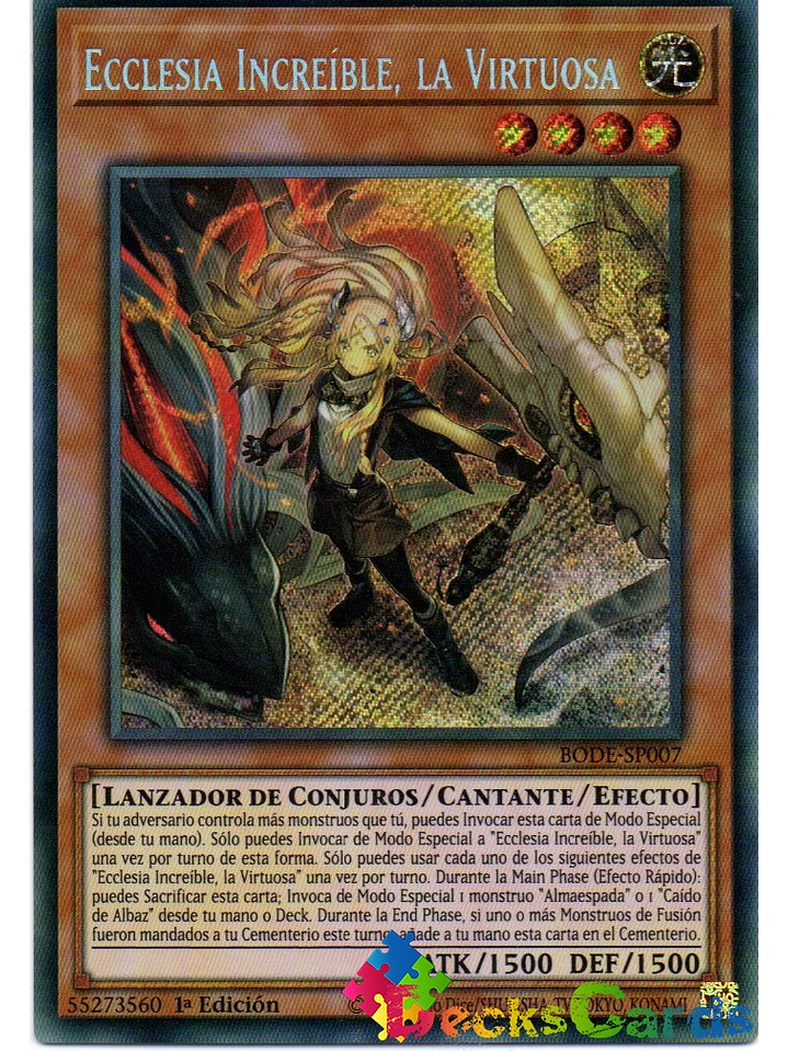 Incredible Ecclesia, the Virtuous - BODE-EN007 - Starlight Rare 1st Edition 1