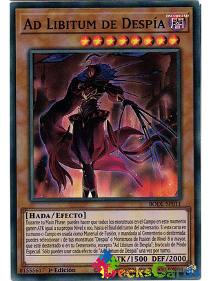 Ad Libitum of Despia - BODE-EN011 - Super Rare 1st Edition
