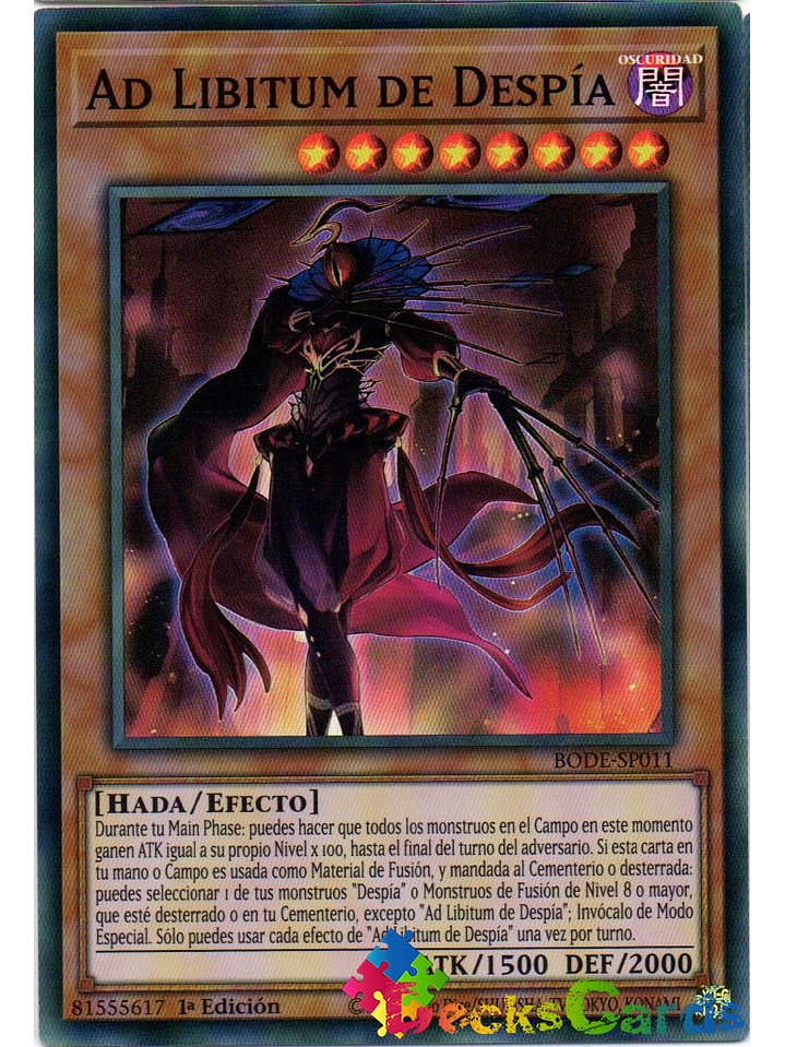 Ad Libitum of Despia - BODE-EN011 - Super Rare 1st Edition 1