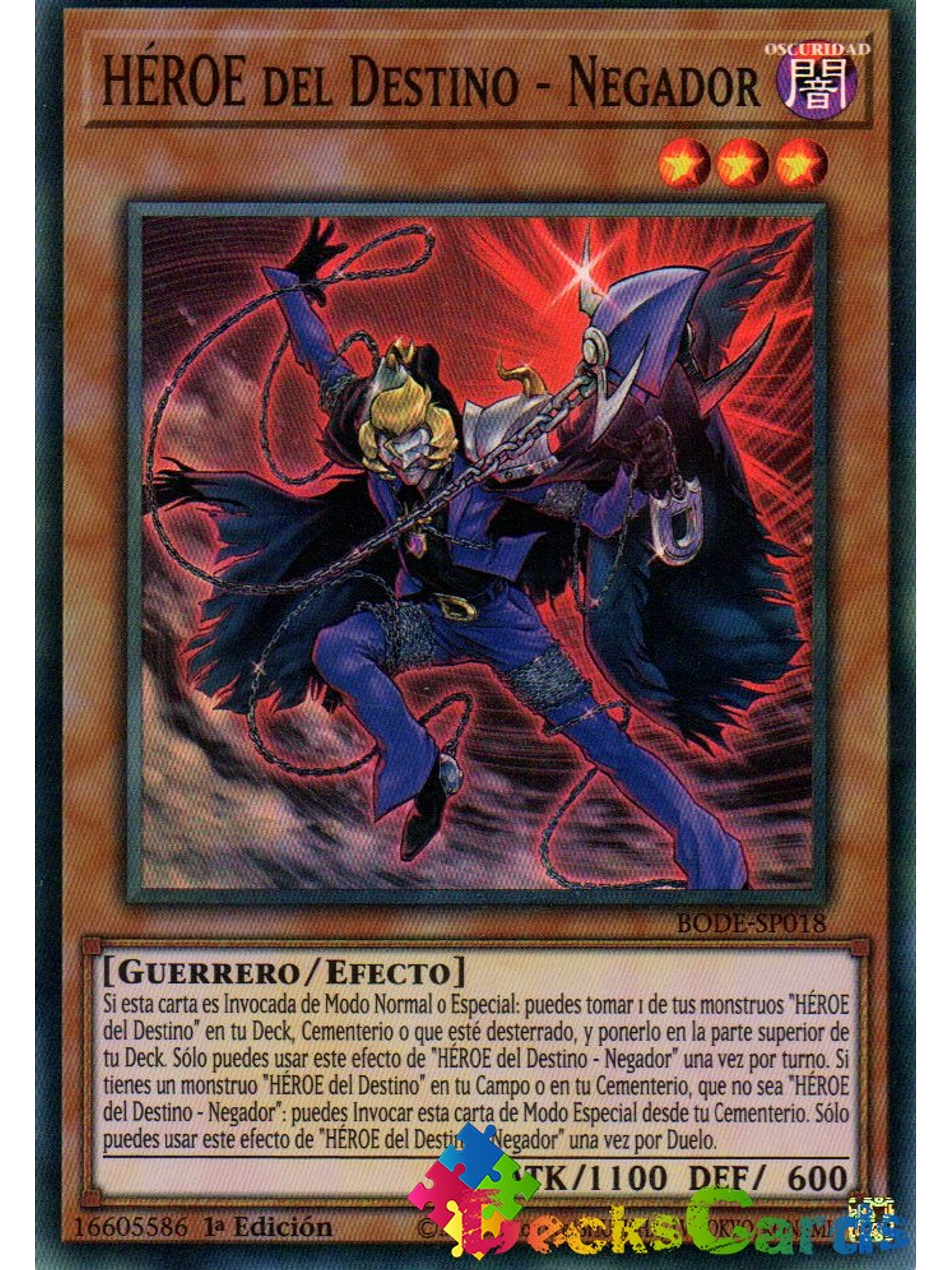 Destiny HERO - Denier - BODE-EN018 - Super Rare 1st Edition 1