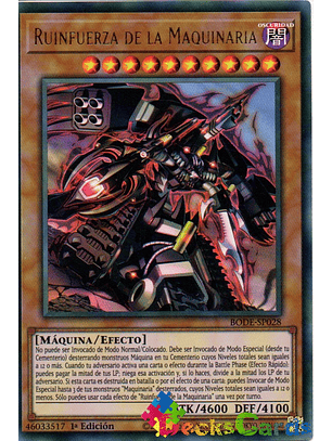 Machina Ruinforce - BODE-EN028 - Ultra Rare 1st Edition