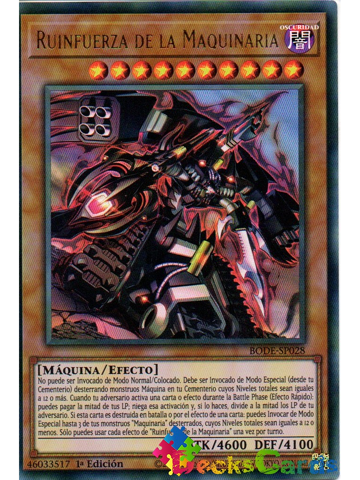 Machina Ruinforce - BODE-EN028 - Ultra Rare 1st Edition 1
