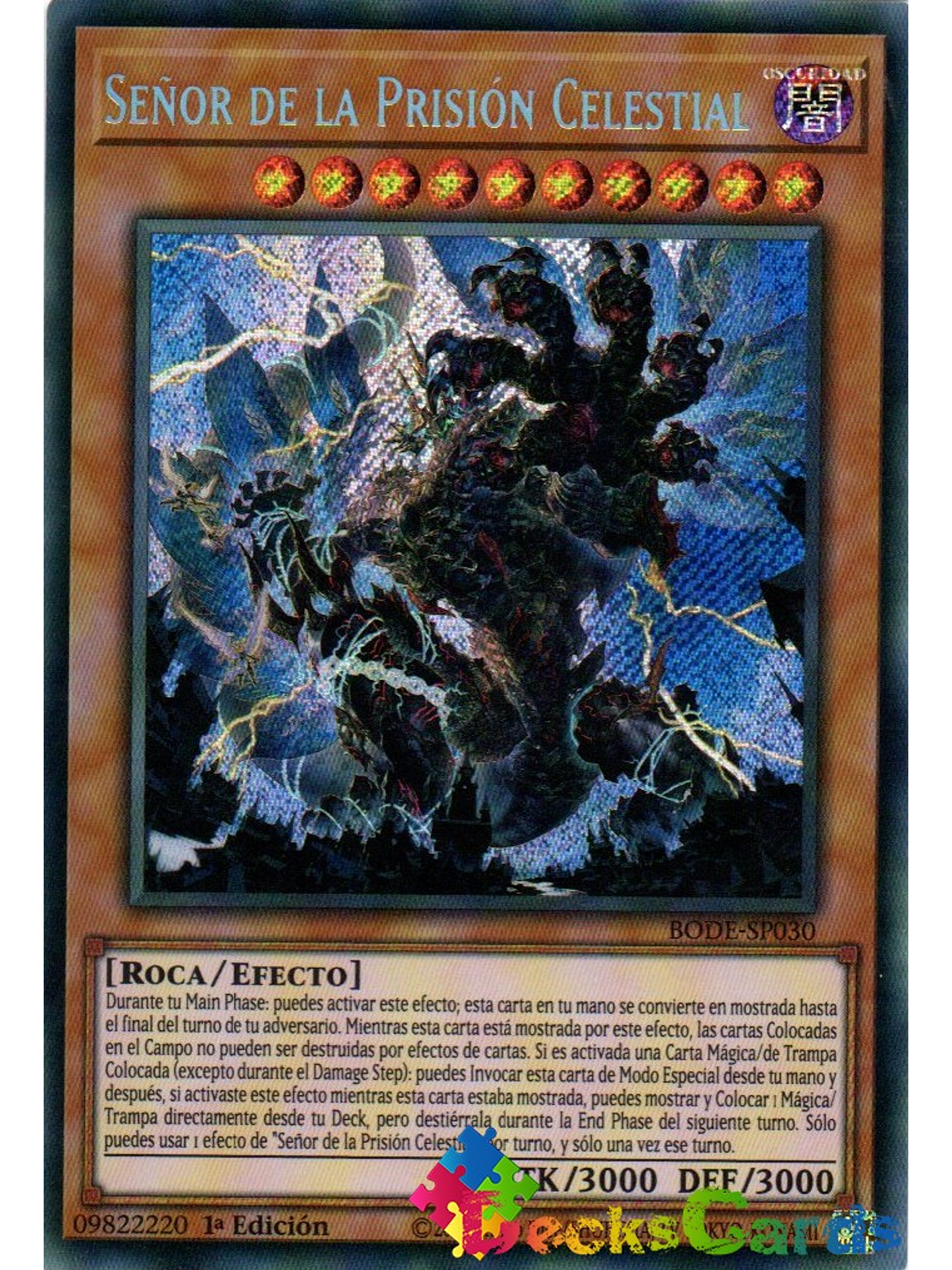 Lord of the Heavenly Prison - BODE-EN030 - Secret Rare 1st Edition 1