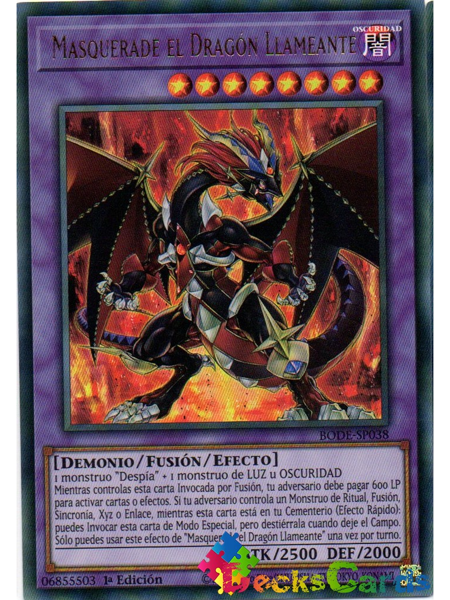 Masquerade the Blazing Dragon - BODE-EN038 - Ultra Rare 1st Edition 1