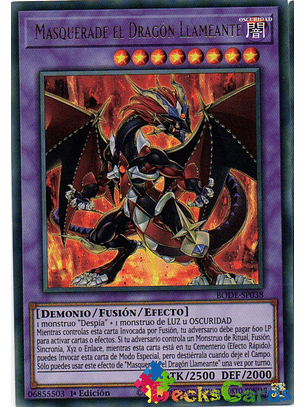 Masquerade the Blazing Dragon - BODE-EN038 - Ultra Rare 1st Edition
