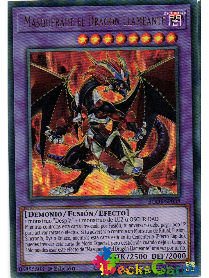 Masquerade the Blazing Dragon - BODE-EN038 - Ultra Rare 1st Edition 1