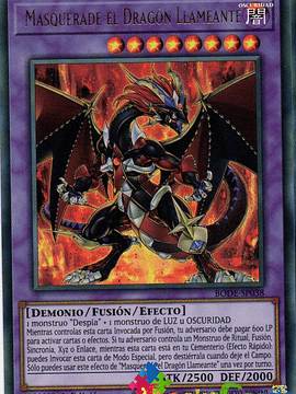 Masquerade the Blazing Dragon - BODE-EN038 - Ultra Rare 1st Edition