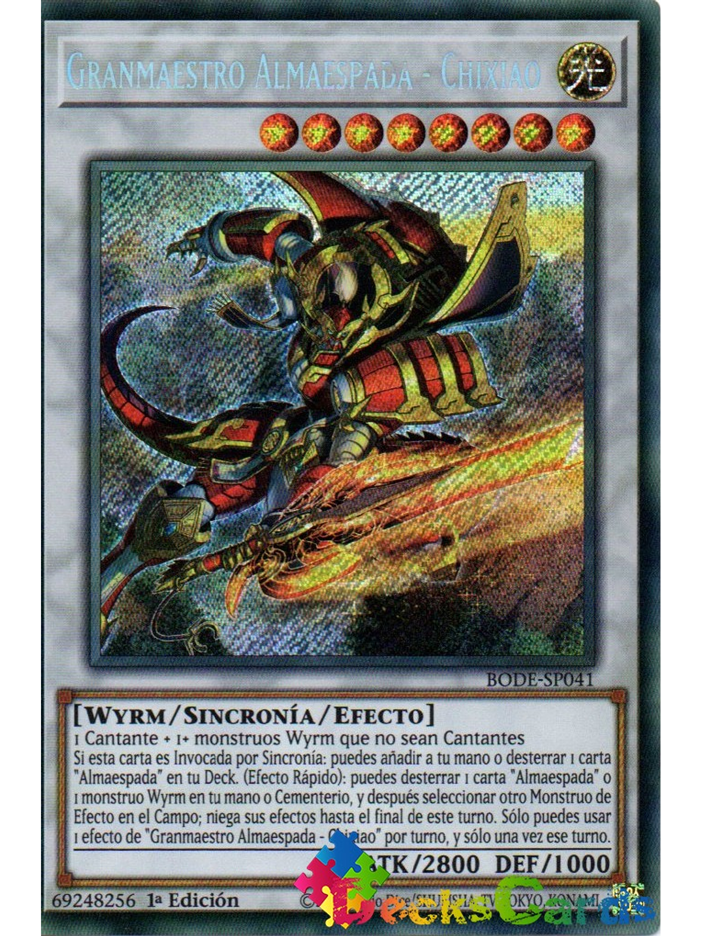 Swordsoul Grandmaster - Chixiao - BODE-EN041 - Secret Rare 1st Edition 1