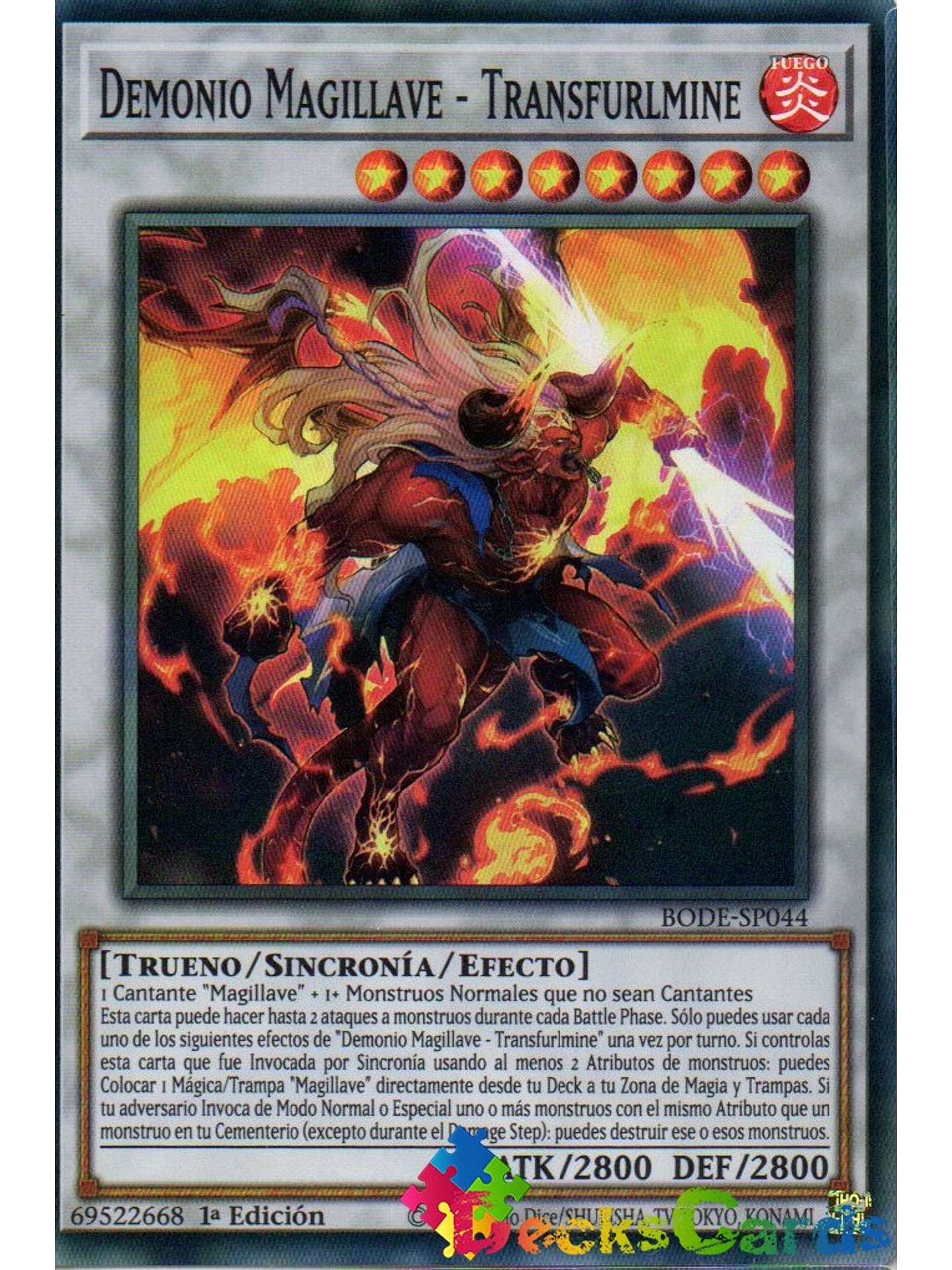Magikey Fiend - Transfurlmine - BODE-EN044 - Super Rare 1st Edition 1