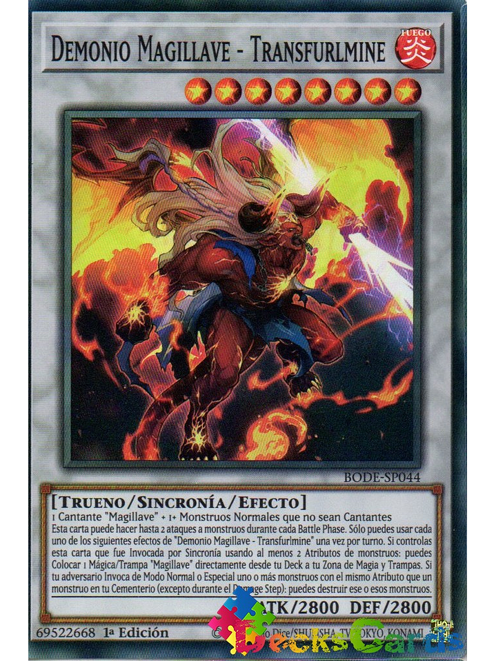 Magikey Fiend - Transfurlmine - BODE-EN044 - Super Rare 1st Edition 1