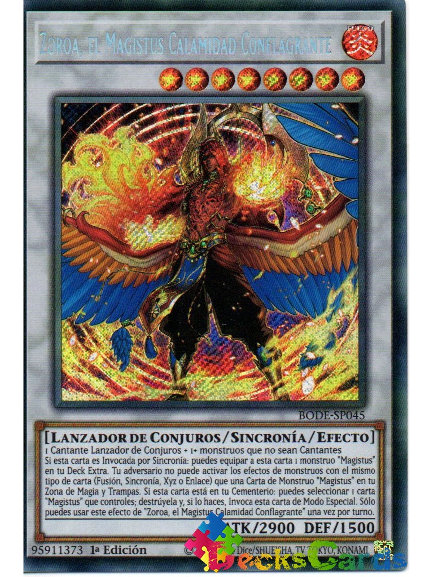 Zoroa, the Magistus Conflagrant Calamity - BODE-EN045 - Secret Rare 1st Edition 1