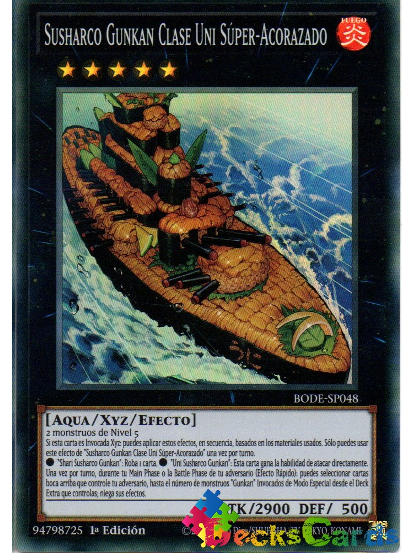 Gunkan Suship Uni-class Super-Dreadnought - BODE-EN048 - Super Rare 1st Edition 1