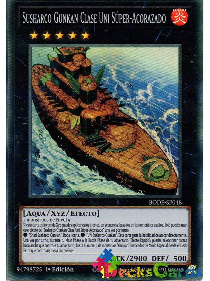 Gunkan Suship Uni-class Super-Dreadnought - BODE-EN048 - Super Rare 1st Edition 1