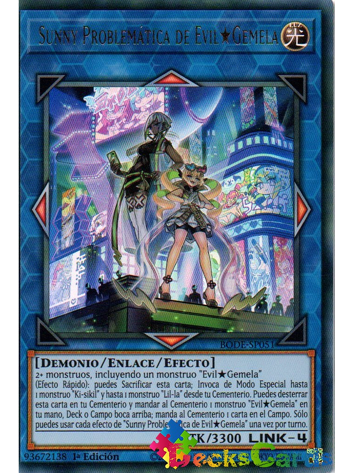 Evil Twin's Trouble Sunny - BODE-EN051 - Starlight Rare 1st Edition 1