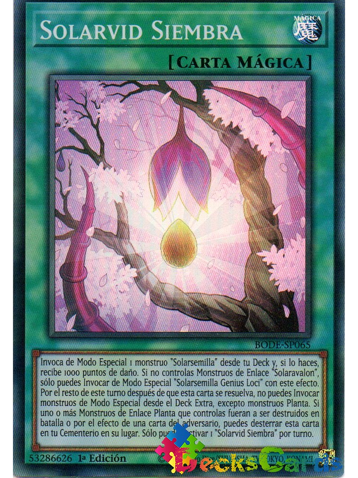 Sunvine Sowing - BODE-EN065 - Super Rare 1st Edition 1