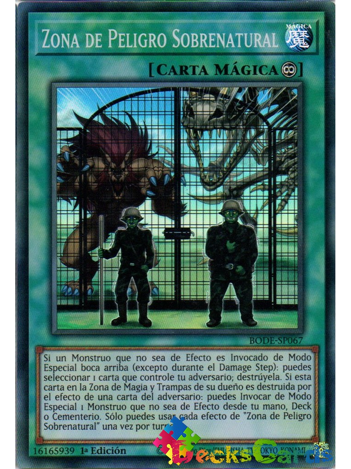 Supernatural Danger Zone - BODE-EN067 - Super Rare 1st Edition 1