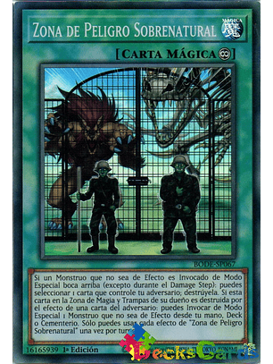 Supernatural Danger Zone - BODE-EN067 - Super Rare 1st Edition