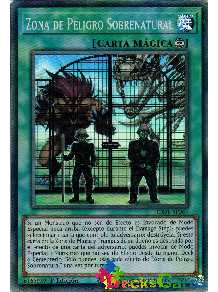 Supernatural Danger Zone - BODE-EN067 - Super Rare 1st Edition 1