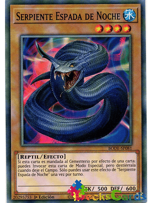 Night Sword Serpent - BODE-EN081 - Common 1st Edition