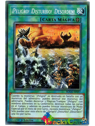 Danger! Disturbance! Disorder! - BODE-EN097 - Common 1st Edition