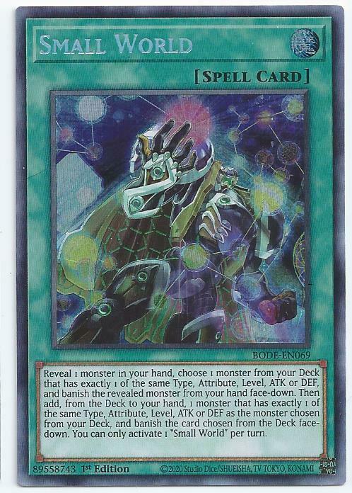Small World - BODE-EN069 - Secret Rare 1st Edition