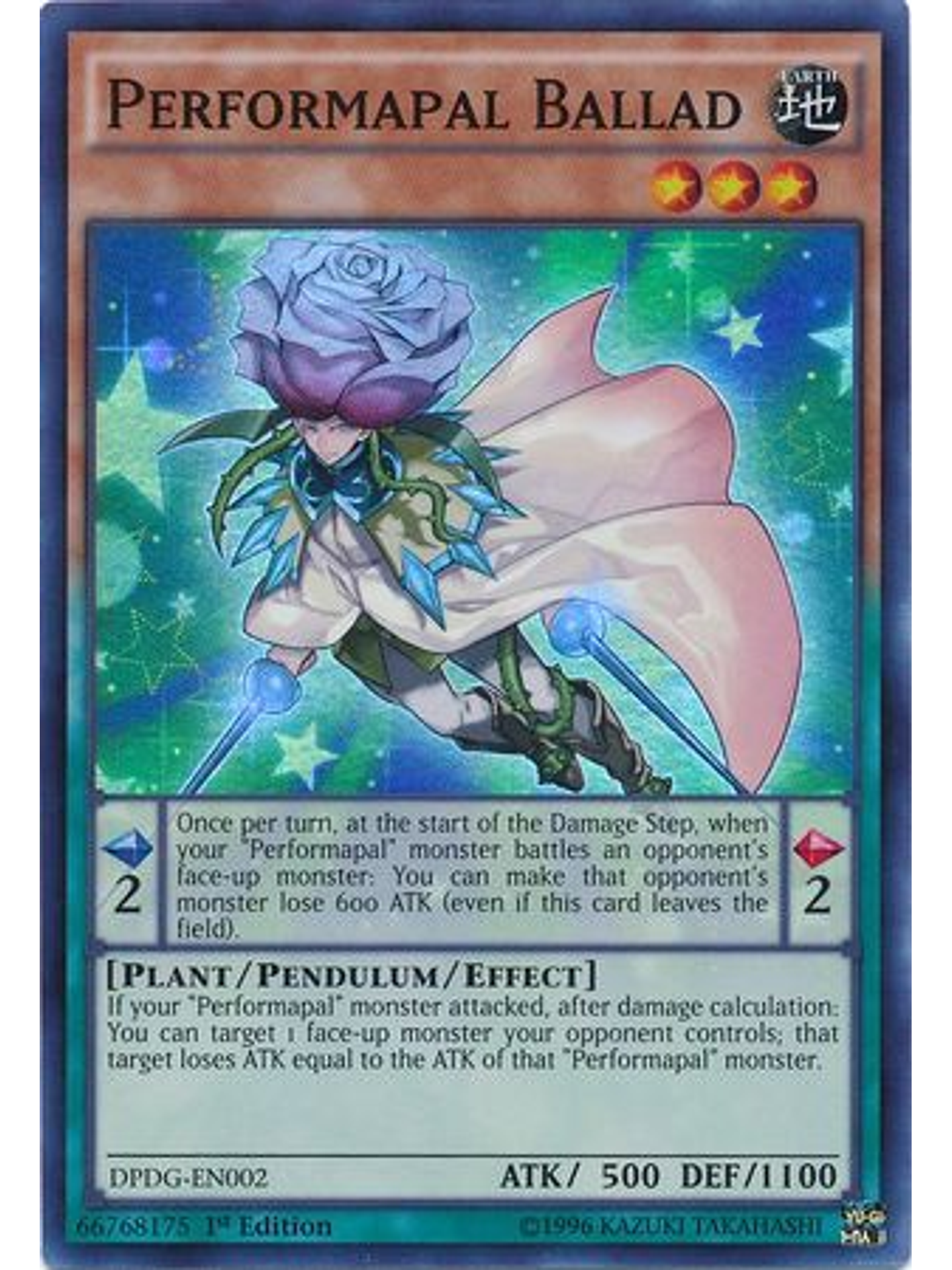 Performapal Ballad - DPDG-EN002 - Super Rare 1st Edition 1