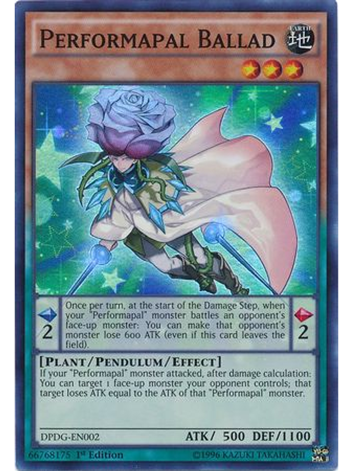 Performapal Ballad - DPDG-EN002 - Super Rare 1st Edition 1