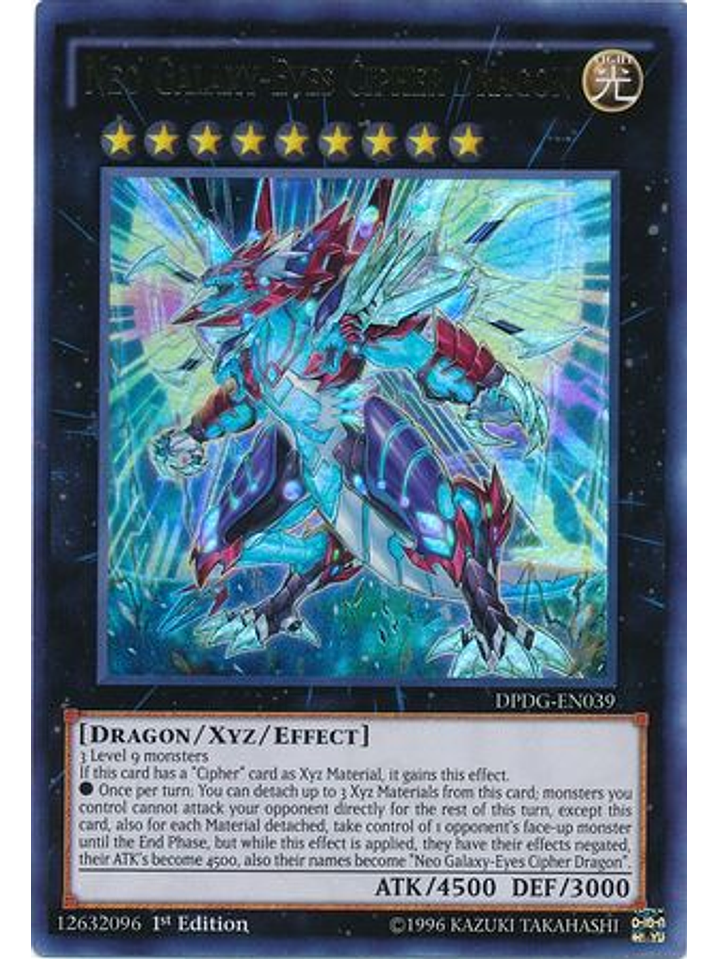 Neo Galaxy-Eyes Cipher Dragon - DPDG-EN039 - Ultra Rare 1st Edition 1
