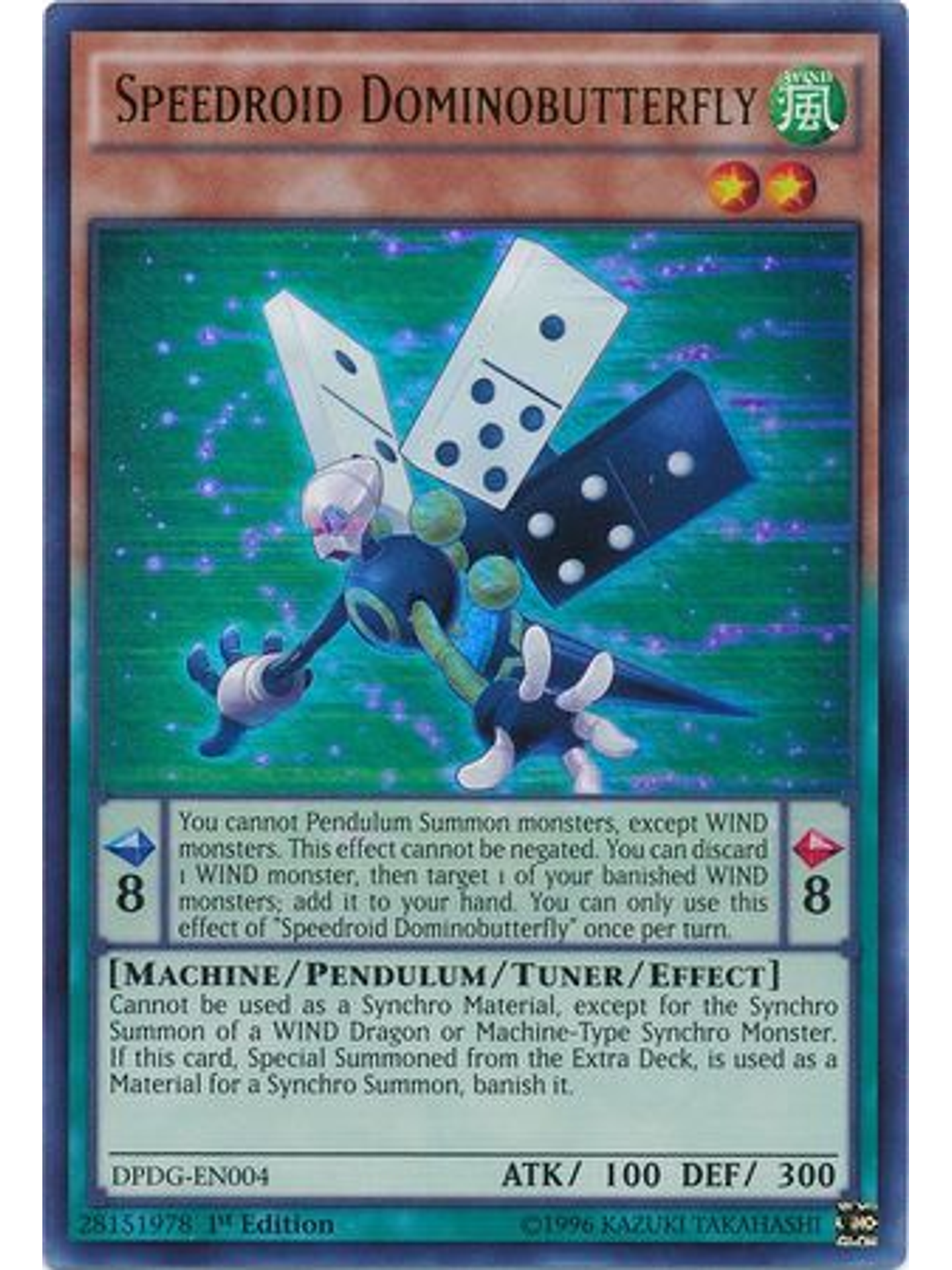 Speedroid Dominobutterfly - DPDG-EN004 - Ultra Rare 1st Edition 1