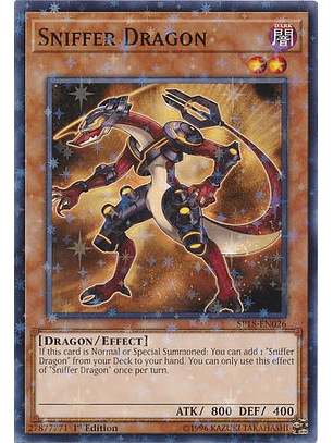 Sniffer Dragon - SP18-EN026 - Starfoil Rare 1st Edition