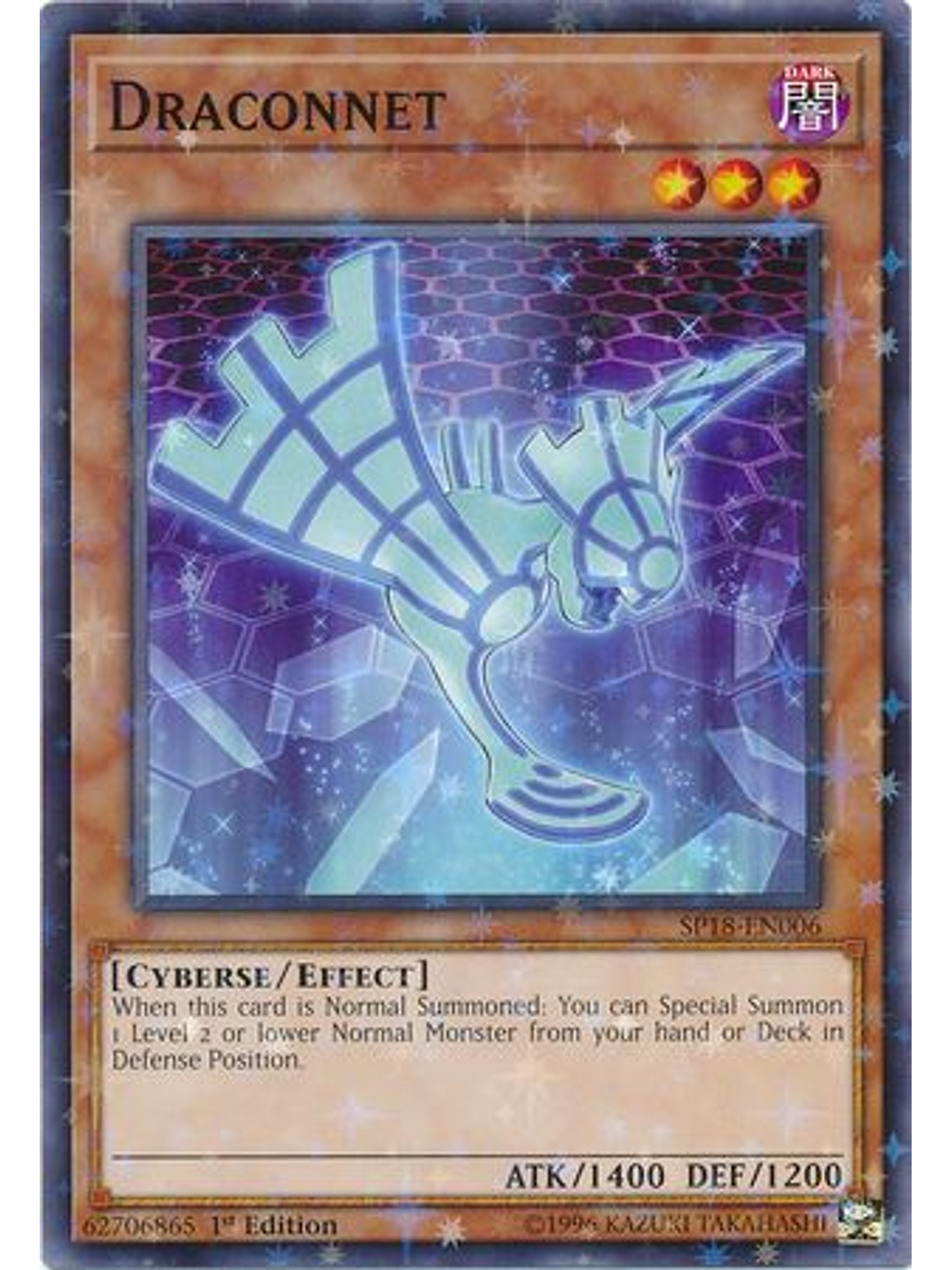 Draconnet - SP18-EN006 - Starfoil Rare 1st Edition 1