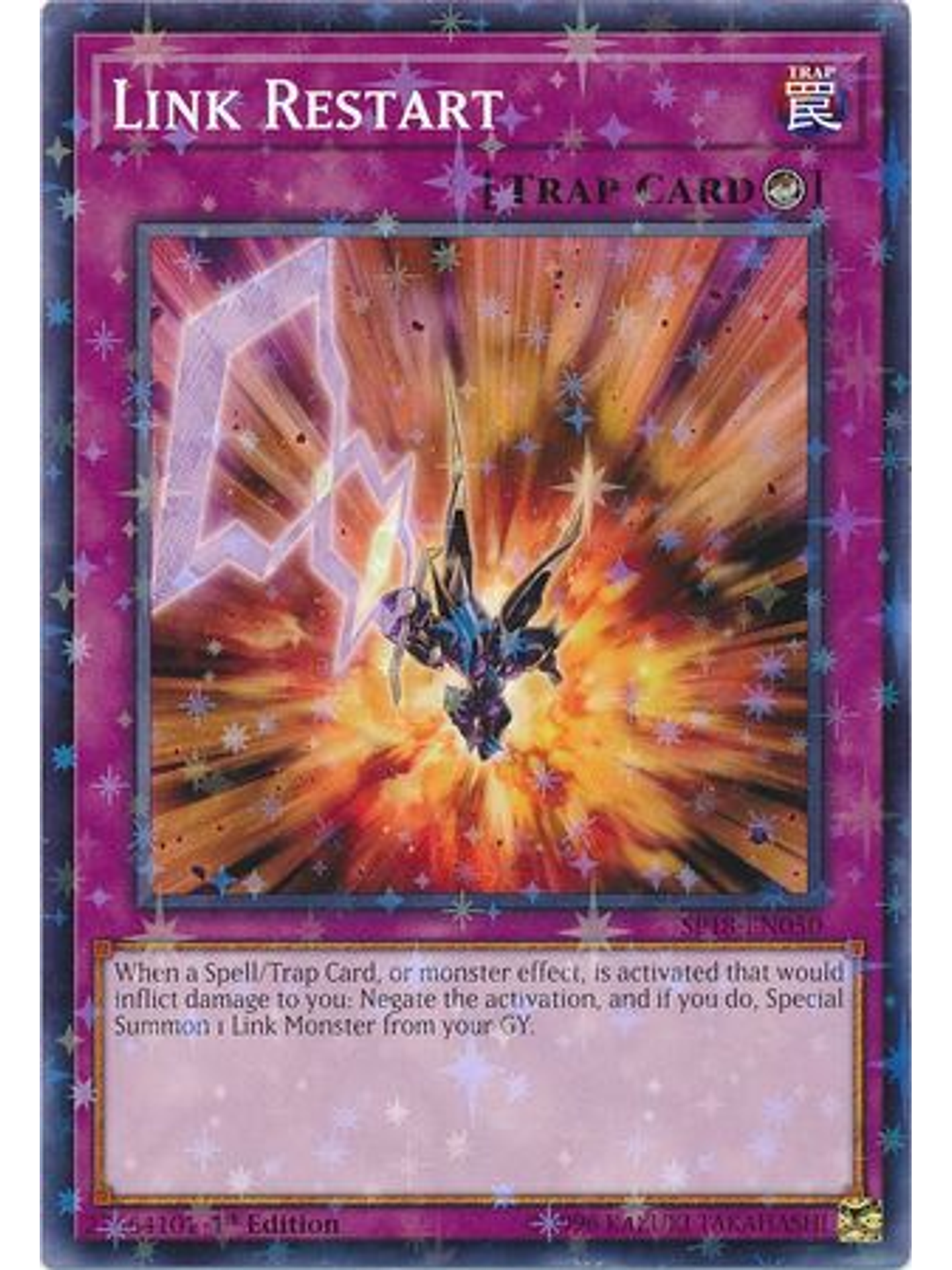 Link Restart - SP18-EN050 - Starfoil Rare 1st Edition 1
