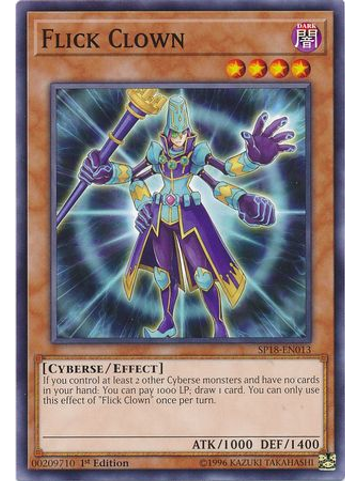 Flick Clown - SP18-EN013 - Common 1st Edition 1